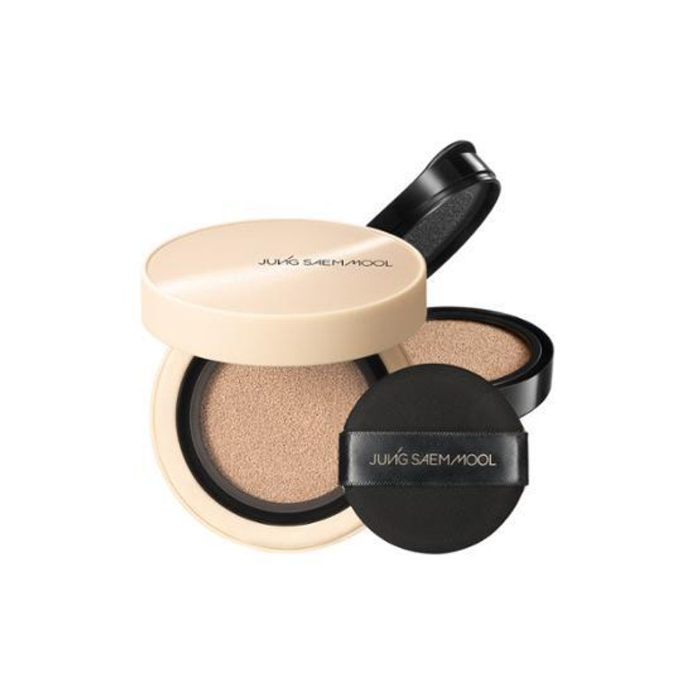 JUNG SAEM MOOL Skin Nuder Cover Layer Cushion SPF 50+ / PA+++ – High-Coverage Glow Cushion Foundation | Long-Wear Hydrating Base | Seamless Natural Finish _ Made in KOREA